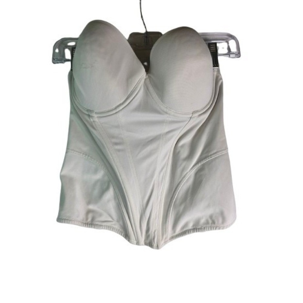Felina Intimates size 36C Style 8276 light beige longline bustier bra